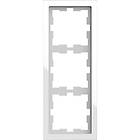 Schneider Electric MTN4030-6520 Kombinationsram 3-fack, glas Kristall, vit