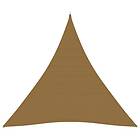 vidaXL Solsegel 160g/m² taupe 4,5x4,5x4,5 m HDPE 311425