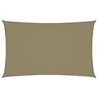 vidaXL Solsegel oxfordtyg rektangulärt 3x6 m beige 135158
