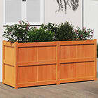vidaXL Odlingslåda vaxbrun 150x50x70 cm massiv furu 837491