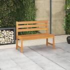 vidaXL Trädgårdsbench 114 cm massiv teak 316634