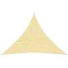 vidaXL Solsegel 160g/m² beige 4,5x4,5x4,5 m HDPE 311150