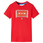 vidaXL T-shirt för barn röd 116 12426
