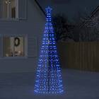 vidaXL Julgransbelysning med markspett 570 LEDs blå 300 cm 358107