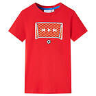 vidaXL T-shirt för barn röd 128 12427
