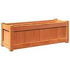 vidaXL Odlingslåda vaxbrun 90x31x31 cm massiv furu 837453