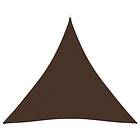 vidaXL Solsegel oxfordtyg trekantigt 5x5x5 m brun 135840