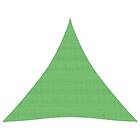 vidaXL Solsegel 160g/m² ljusgrön 5x5x5 m HDPE 311317