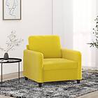 vidaXL Fåtölj Gul 60 cm sammet 359428