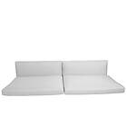 Cane-Line Dyna till Connect 3-sitssoffa Vit 66 x 195 cm