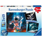 Ravensburger Pussel Space Adventure 3x49 Bitar