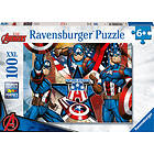 Ravensburger Marvel Avengers Captain America XXL Puslespill 100 Brikker