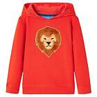 vidaXL Barnhoodie röd 116 13321