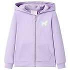 vidaXL Barnhoodie med dragkedja lila 92 10844