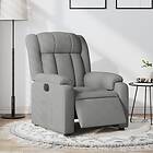 vidaXL Elektrisk reclinerfåtölj ljusgrå tyg 3205292