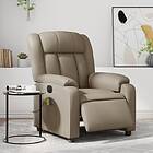 vidaXL Elektrisk massagefåtölj cappuccino konstläder 3205263
