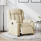 vidaXL Elektrisk reclinerfåtölj gräddvit tyg 3205301