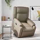 vidaXL Reclinerfåtölj med uppresningshjälp cappuccino konstläder 3205156