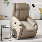 vidaXL Reclinerfåtölj med uppresningshjälp cappuccino konstläder 3205270