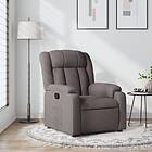vidaXL Reclinerfåtölj taupe tyg 373582