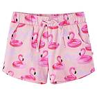 vidaXL Shorts med snöre för barn ljusrosa 104 14663