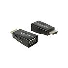 DeLock Adapter HDMI-A hane > VGA hona med Audio video transformator sortering