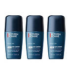 Biotherm Homme 48h Day Control Protection Roll-On 75ml 3-pack