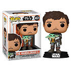 Funko POP figur Star Wars Mandalorian Mando Holding Child