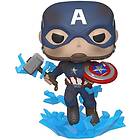 Funko POP figur Marvel Avengers Endgame Captain America with Broken Shield & Mjolnir