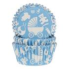 CakeSupplies Muffinsformar Baby Blå 50-pack