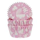 CakeSupplies Muffinsformar Baby Rosa 50-pack