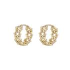 Snö Of Sweden Gina Ring Earring Plain Gold Onesize