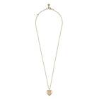 Snö Of Sweden Brooklyn Heart Pendant Necklace Plain Gold 45 cm