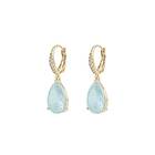 Snö Of Sweden Ashley Drop Pendant Earring Gold/Light Blue Onesize