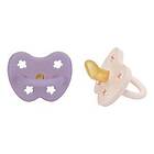 Hevea Sut, 3- 36 mdr, Ortodontisk, Lavender & Powder Pink 2 st