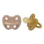 Hevea Napp, 3- 36 mån, Rund, Golden Honey & Tan Beige 2 st