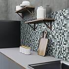 Arredo Kristallmosaik Grå/Silver Grå Mix 2,3x2,3 cm