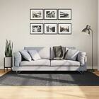 vidaXL Matta IZA kort lugg skandinavisk look antracit 140x200 cm 375429