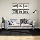 vidaXL Matta långluggad modern svart 160x230 cm 375281