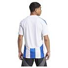 Adidas Striped 24 Short Sleeve T-shirt Blå 3XL Man
