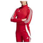 Adidas Tiro24 Half Zip Sweatshirt Training Röd M Regular Kvinna