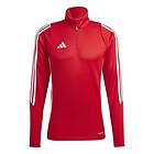 Adidas Tiro24 Half Zip Sweatshirt Training Röd S Regular Man