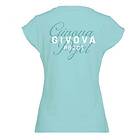 Givova Floral Short Sleeve T-shirt Blå S Kvinna