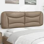 vidaXL Dyna till huvudgavel cappuccino 160 cm konstläder 374599