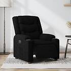 vidaXL Elektrisk reclinerfåtölj svart tyg 3206569