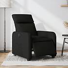 vidaXL Elektrisk reclinerfåtölj svart tyg 3206683