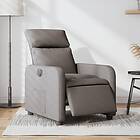 vidaXL Elektrisk reclinerfåtölj taupe tyg 3206688