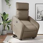 vidaXL Reclinerfåtölj med uppresningshjälp cappuccino konstläder 3206769