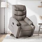 vidaXL Reclinerfåtölj med uppresningshjälp taupe tyg 3206652
