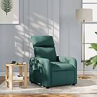 vidaXL Reclinerfåtölj mörkgrön tyg 374171